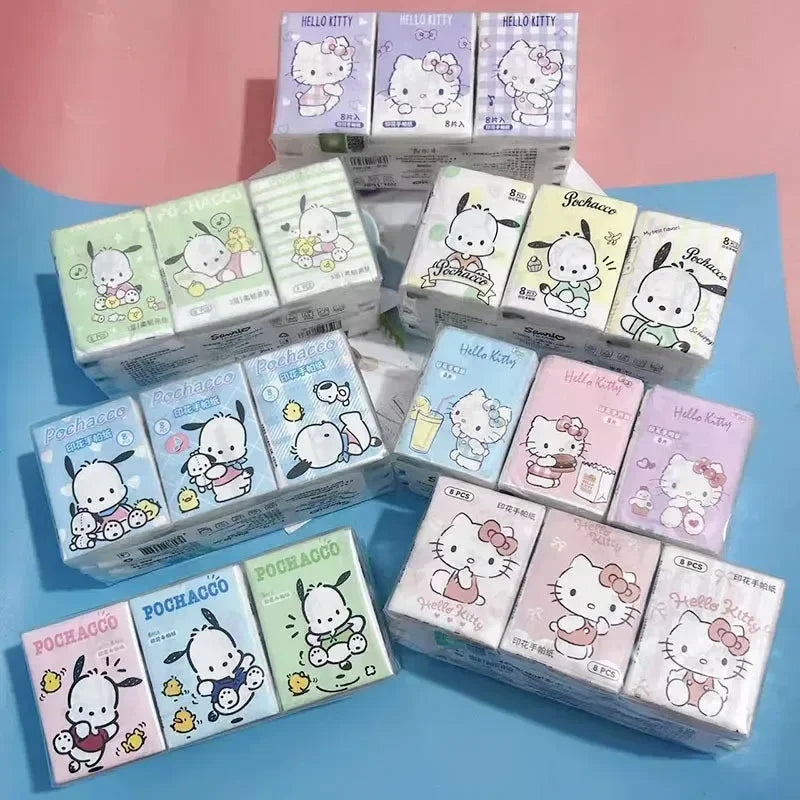 Kawaii Cleanse Sanliou Pocket Wipes (Pack of 6)