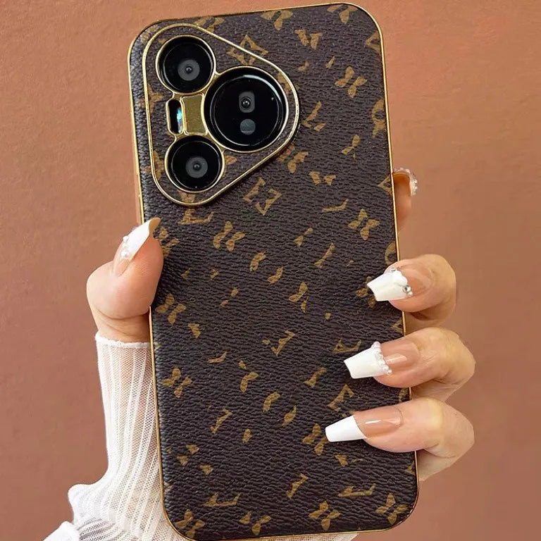 Premium Monogram Leatherette Phone Case (For iPhones)