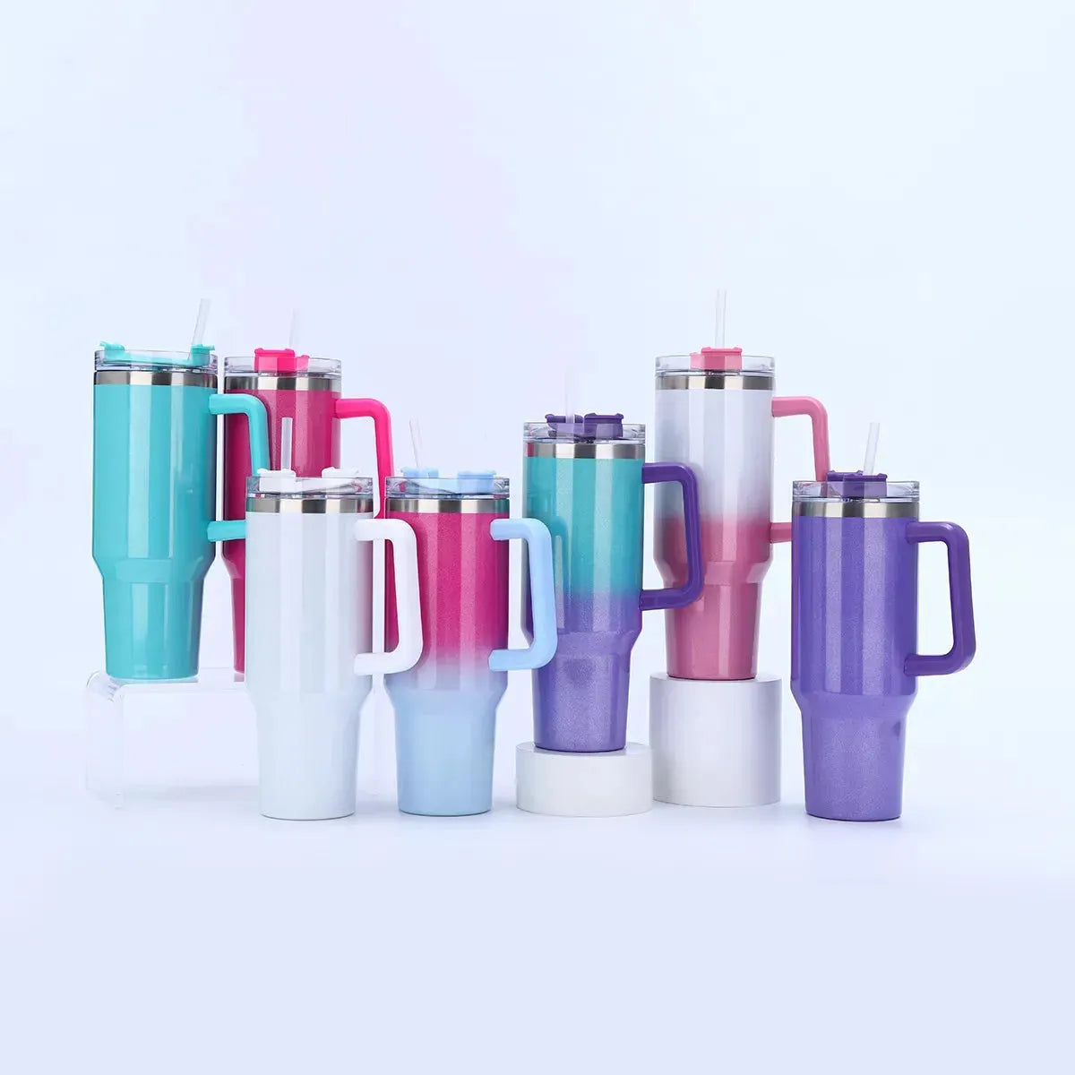 Premium Gradient Rainbow Tumblers (40 oz)