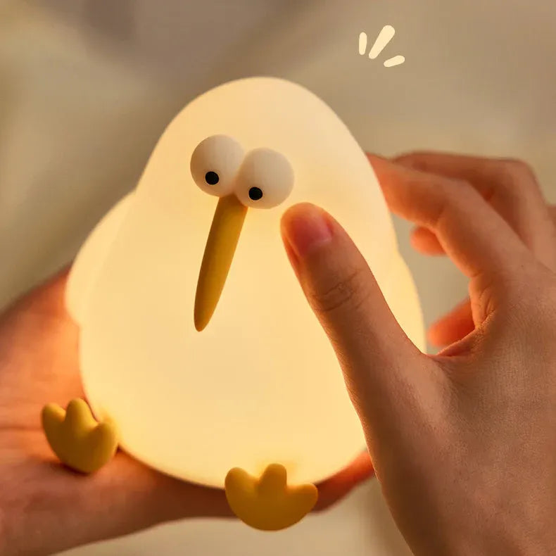 3D Silicone Kiwi LED Night Lamp