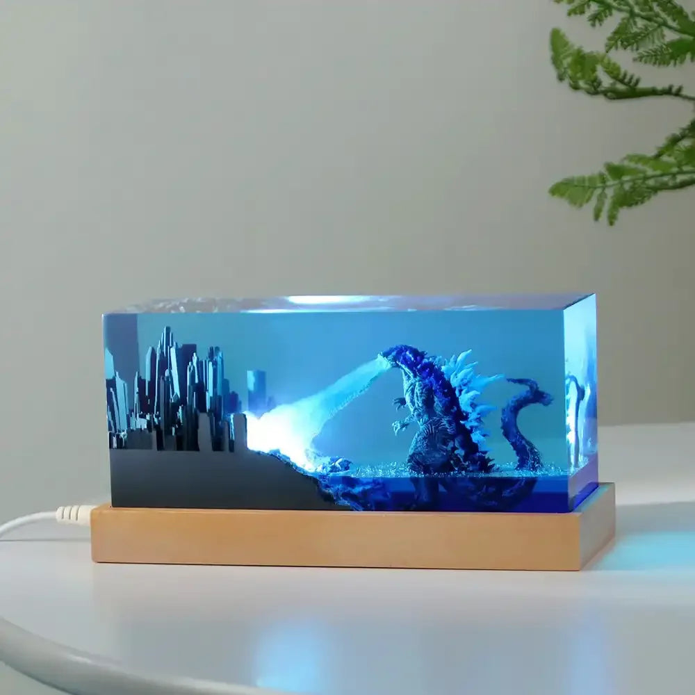 Godzilla City Rampage Resin Night Light