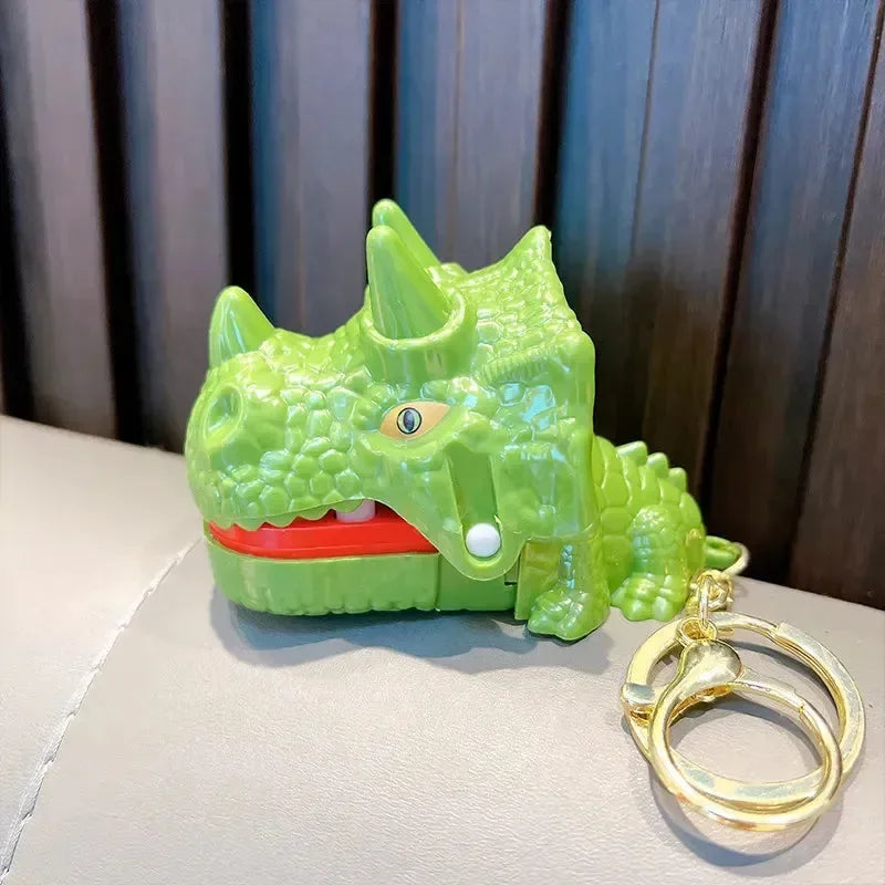 Dino & Croc Finger Game Keychain