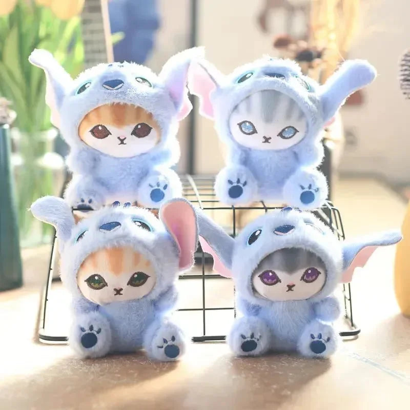 Porte-clés en peluche cosplay Mofusand x Stitch 