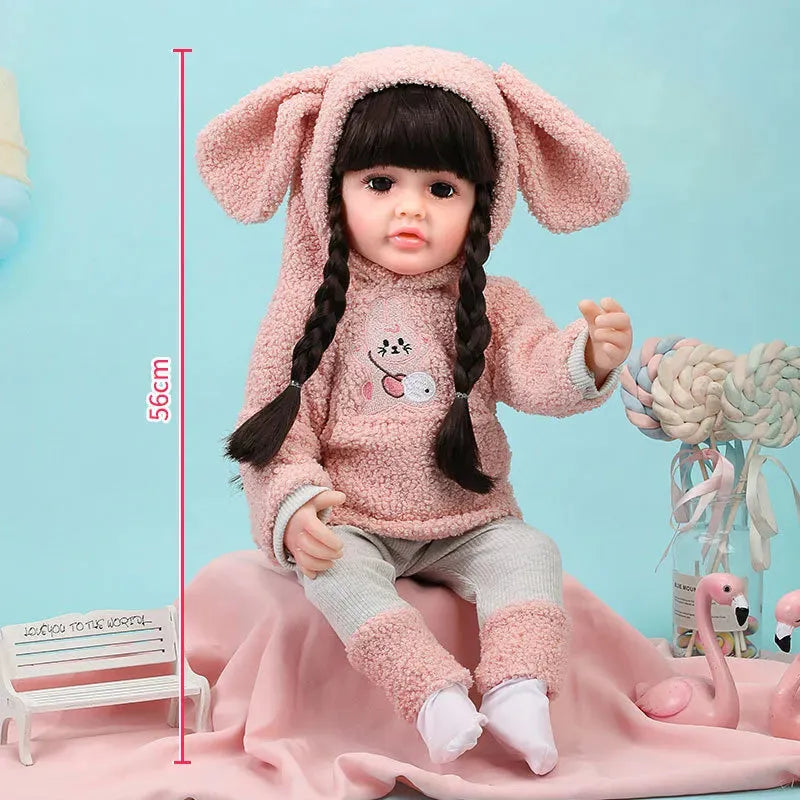 Little Miracle Realistic Silicon Baby Girl Doll (55 cm)