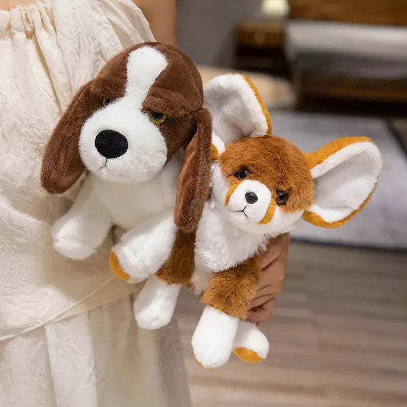 Peluche Chien et Renard à Grandes Oreilles (28 cm) 