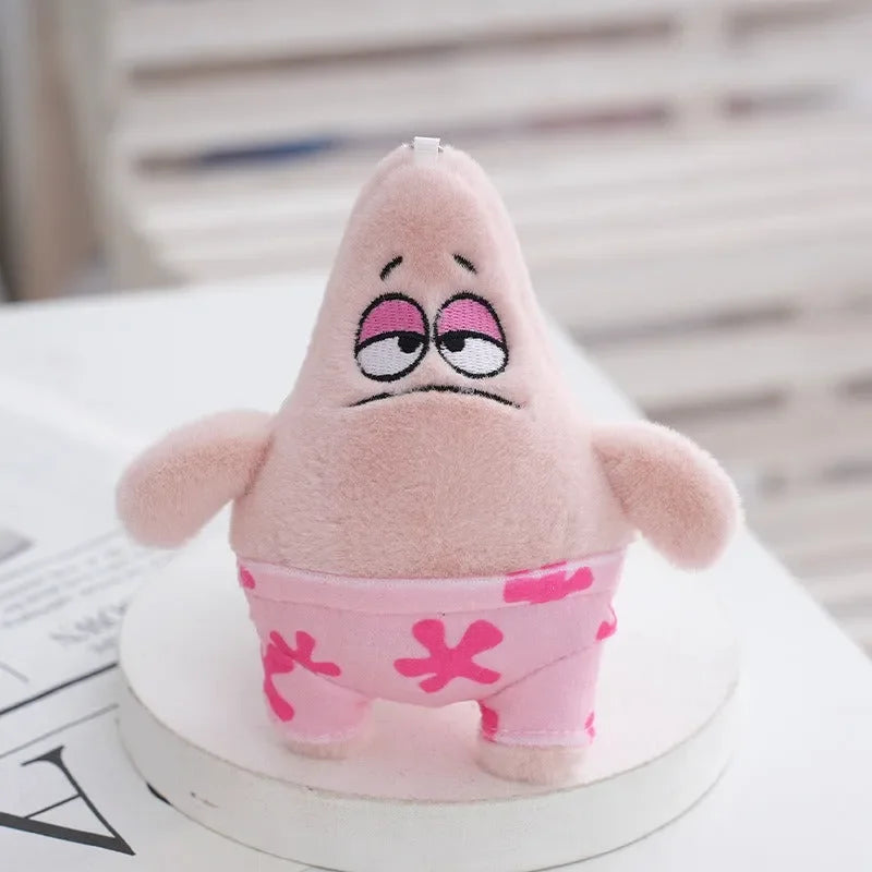 Starfish Style Patrick Plush Keychain