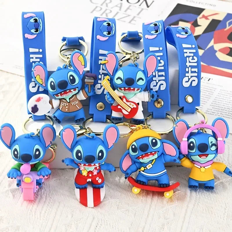 Blue Alien Adventure Keychain