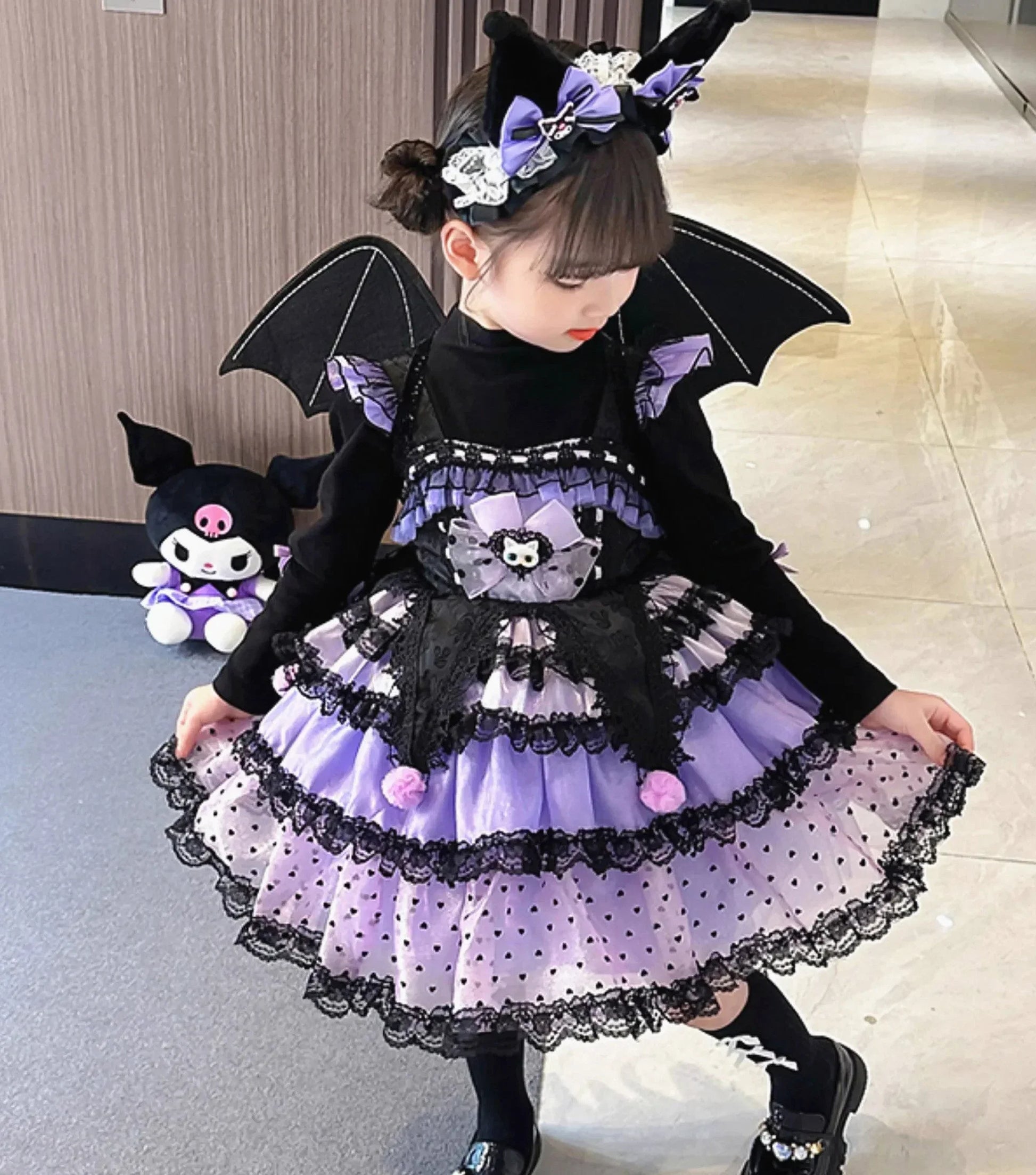 Fashion Kuromi Dress Set For Children PN6447 - Bear Hugs