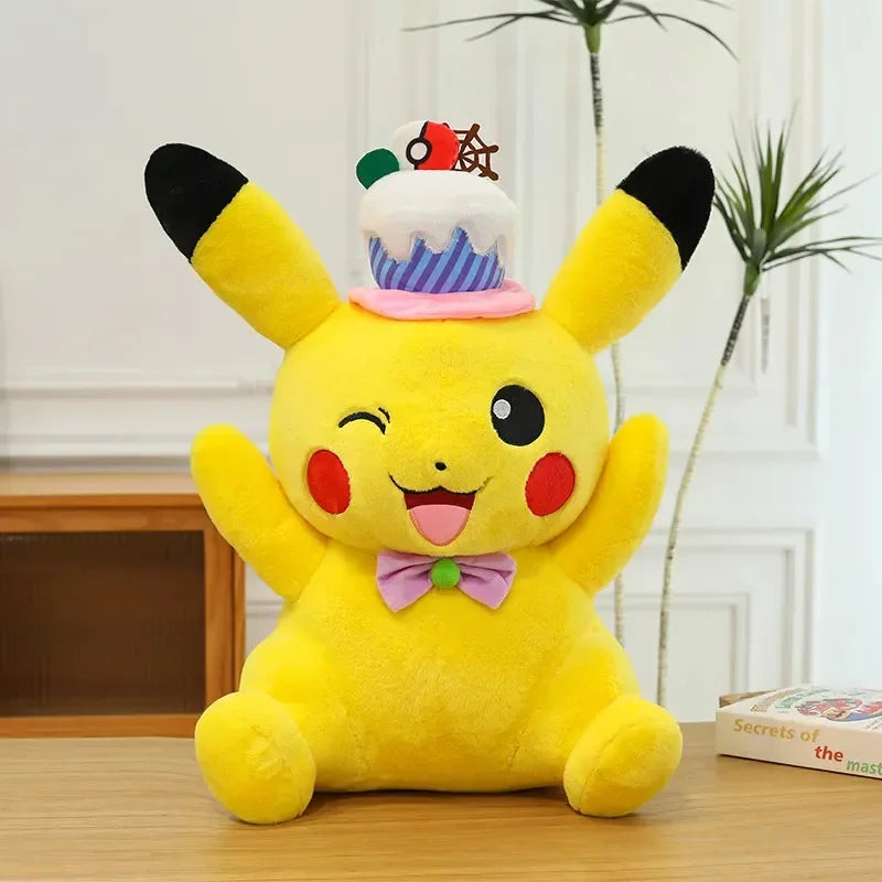 Pikachu Cake Hat Pokimon Plush