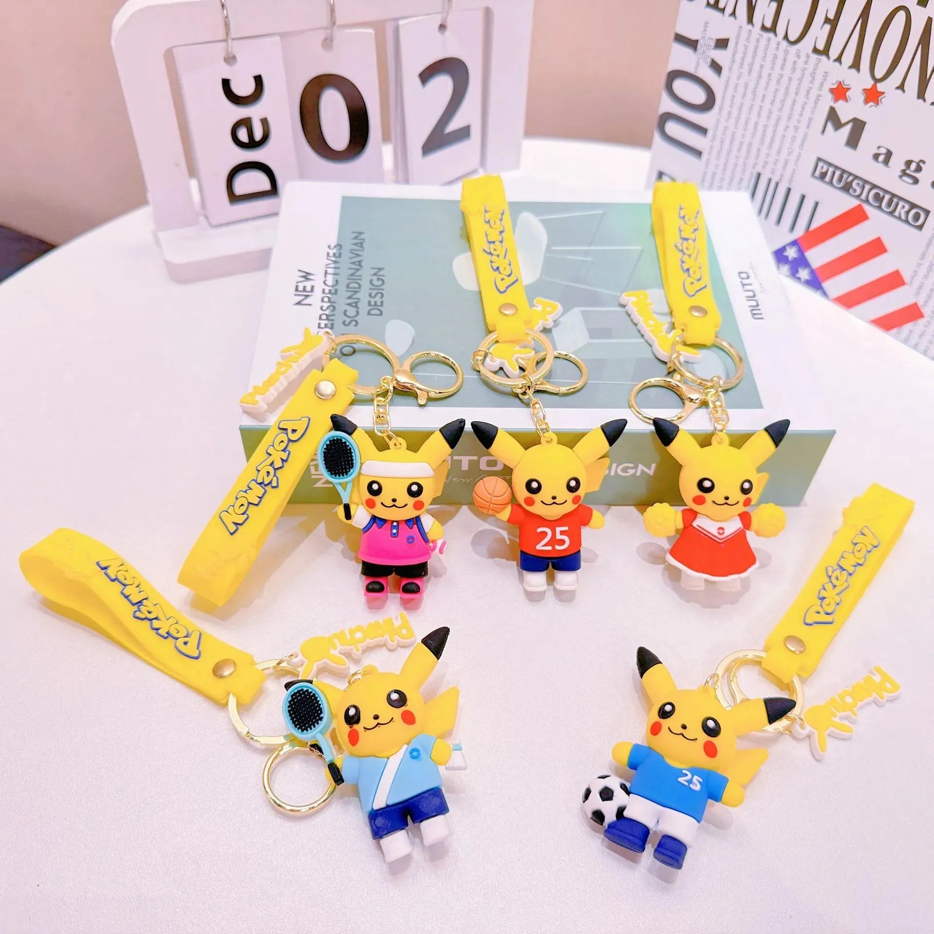 Sporty Pikachu 3D Keychain