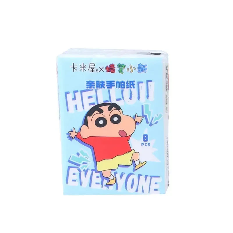 مناديل جيب تشيكي كرايون شينشان (عبوة من 6 قطع) 