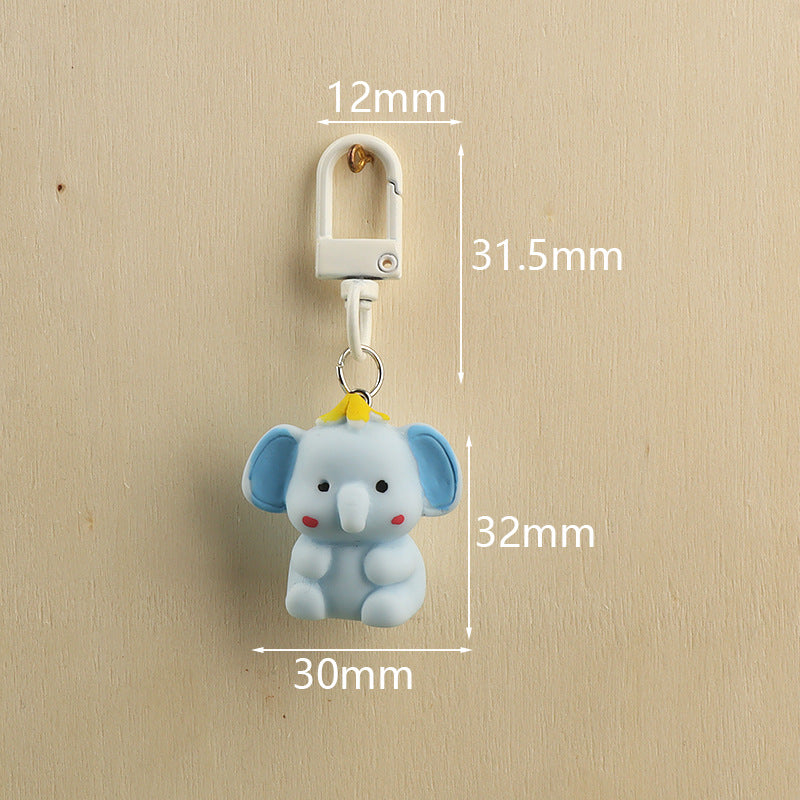 Tiny Titan Elephant Charm Keychain