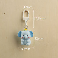 Tiny Titan Elephant Charm Keychain