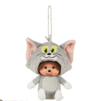 Monchichi Tom & Jerry Plush Keychain