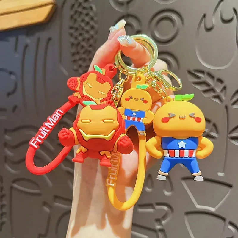 Fruit Avengers 3D Silicone Keychain