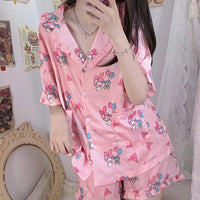 Cartoon Anime Girls Pajamas Suits PN3911 - Bear Hugs