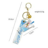 Unicorn Wish Jar Glitter Keychain