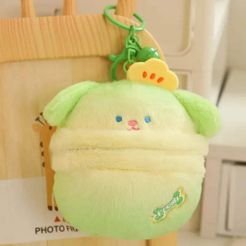 Pup-in-a-Pod Plush Keychain