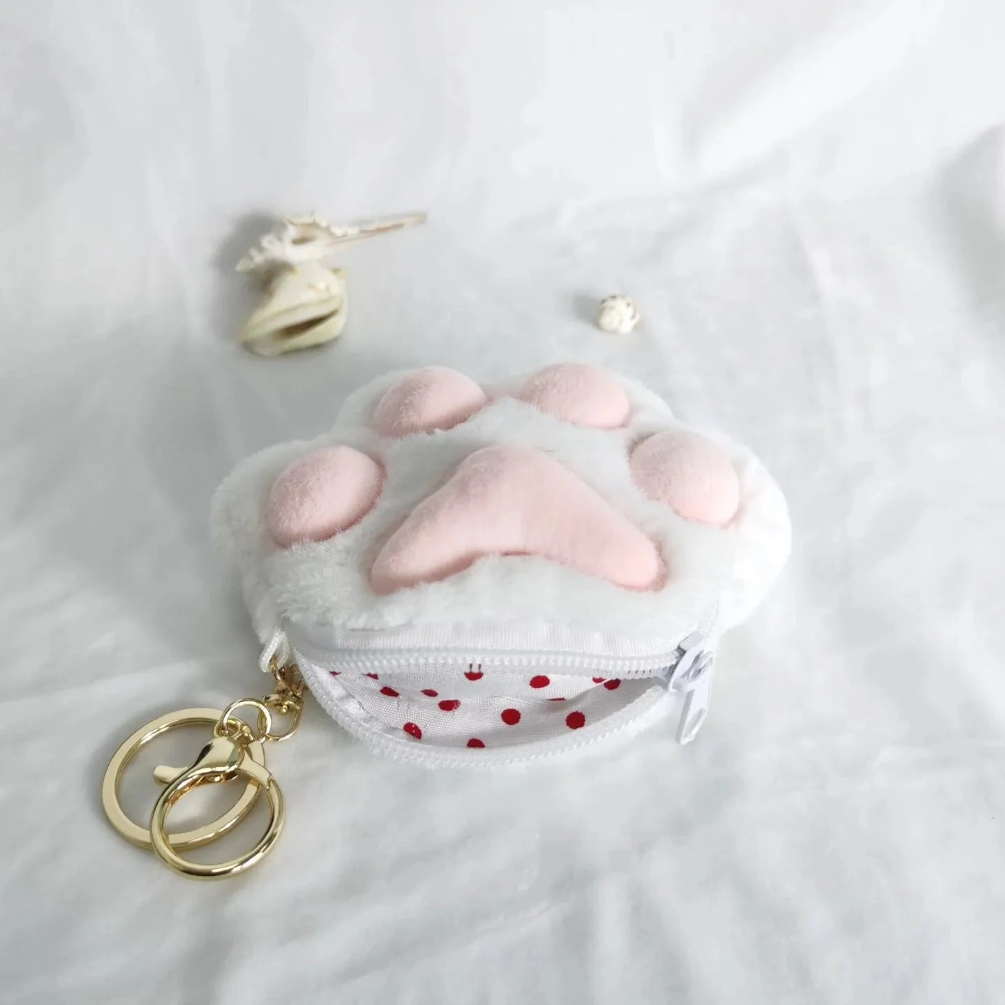 Cat Paw Coin Pouch Keychain