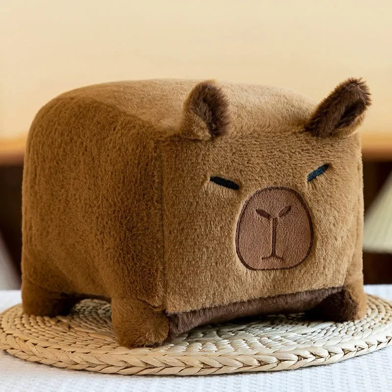 Capybara Cubist Cuddles Plush Stool