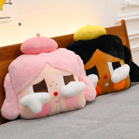 Tearful Crying Baby Plush Pillow