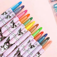 Sanrio Rainbow Crayon Set (12 Pcs)