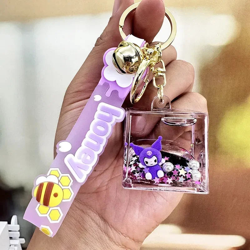 Glimmering Coulomi Liquid Keychain