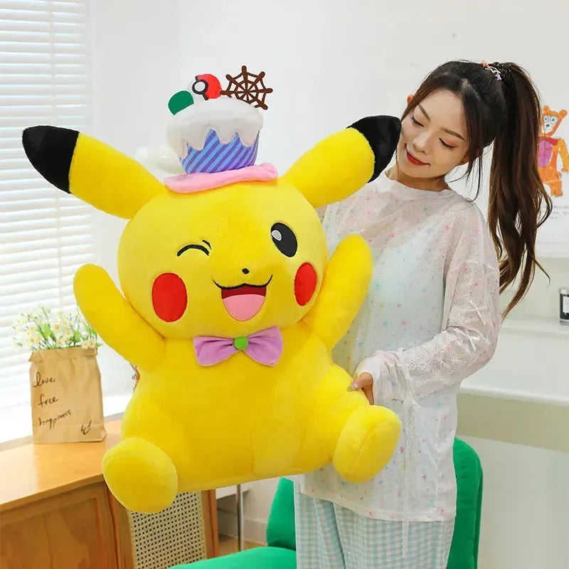 Pikachu Cake Hat Pokimon Plush