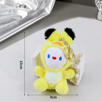 Colorful Bunny Buddies Plush Keychain