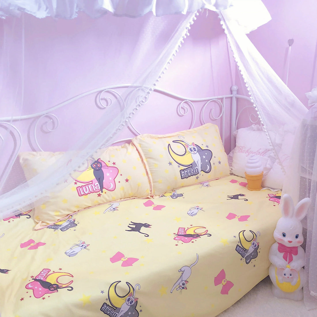 Cute Luna And Artemis Bedding Set PN1390 - Bear Hugs