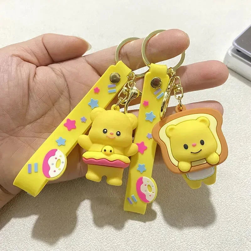 Sweet Glee Butter Bear 3D Keychain
