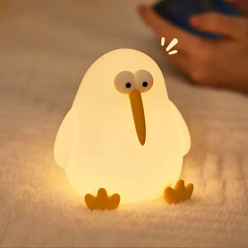 3D Silicone Kiwi LED Night Lamp