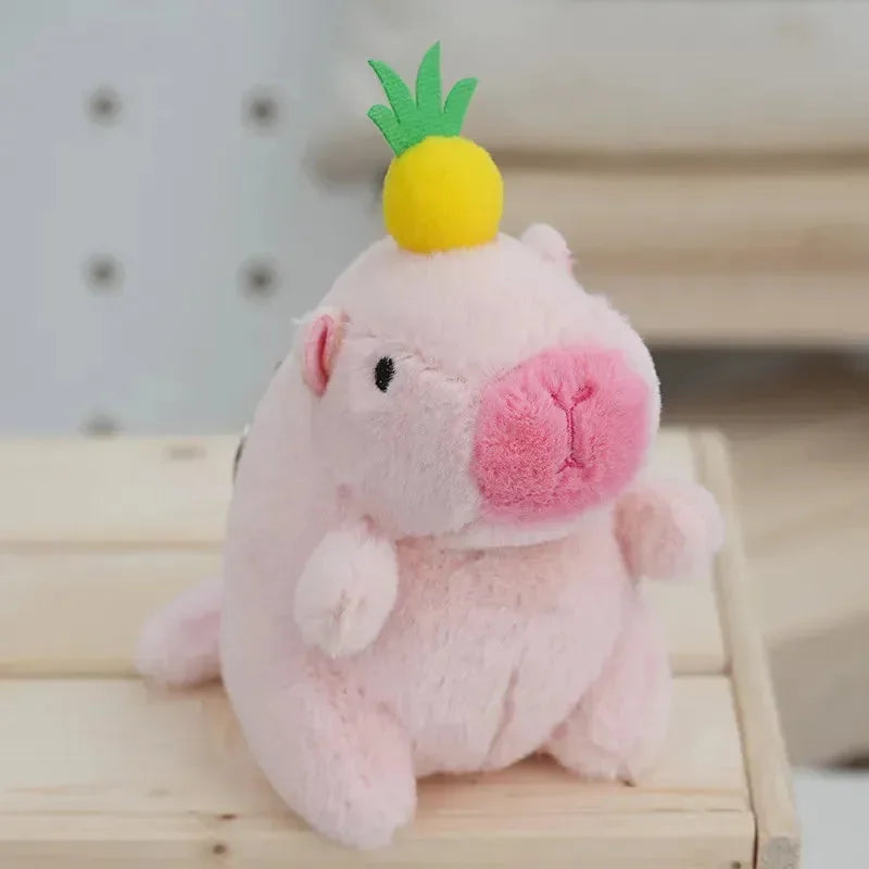Fruity Fun Capy Plush Keychain