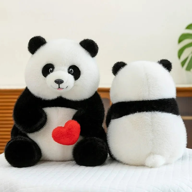 Loveable Heart Giant Panda Plushie