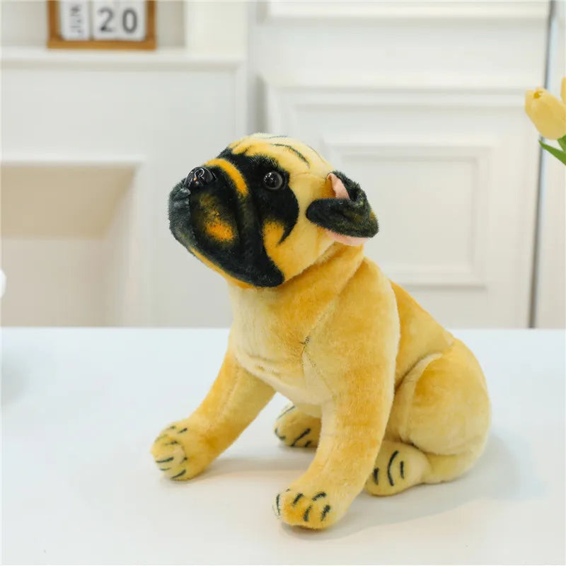 Adorable Realistic Plush Dog Toy (25 cm)