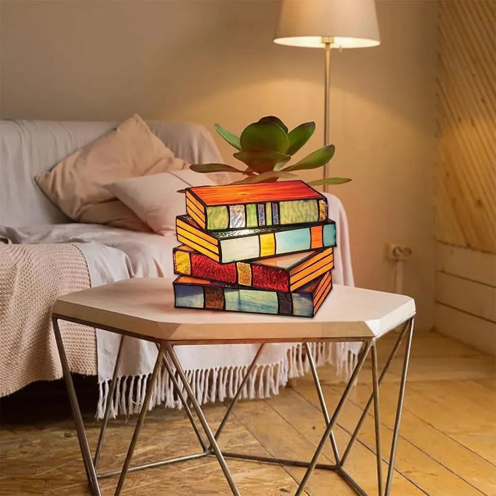 Stacked Books Decor Lamp