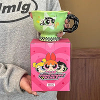 Powerpuff Girls Ceramic Breakfast Mugs (360 ml)