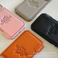 Horse Carriage Luxe Leather Phone Case (For iPhones)