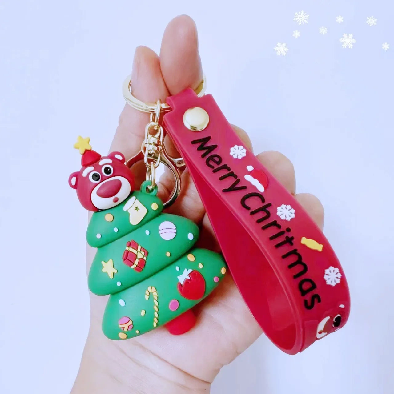 Lotso Bear Christmas Cheer Keychain