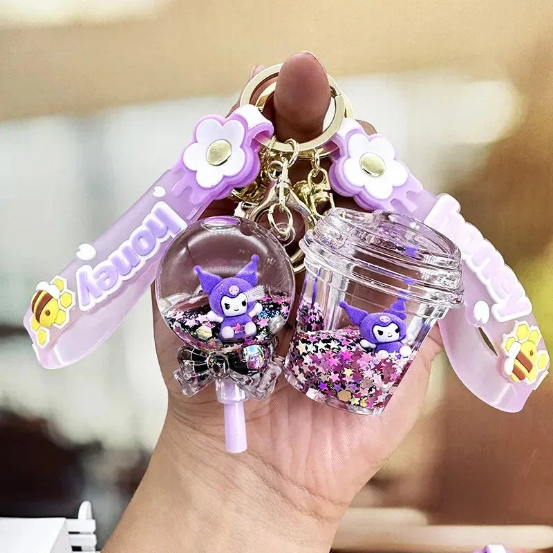 Glimmering Coulomi Liquid Keychain
