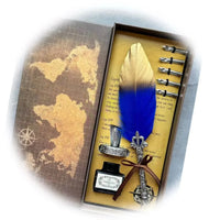 Wizarding Quill Feather Pen & Ink Set