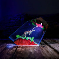 Resting Jaguar Resin Night Light