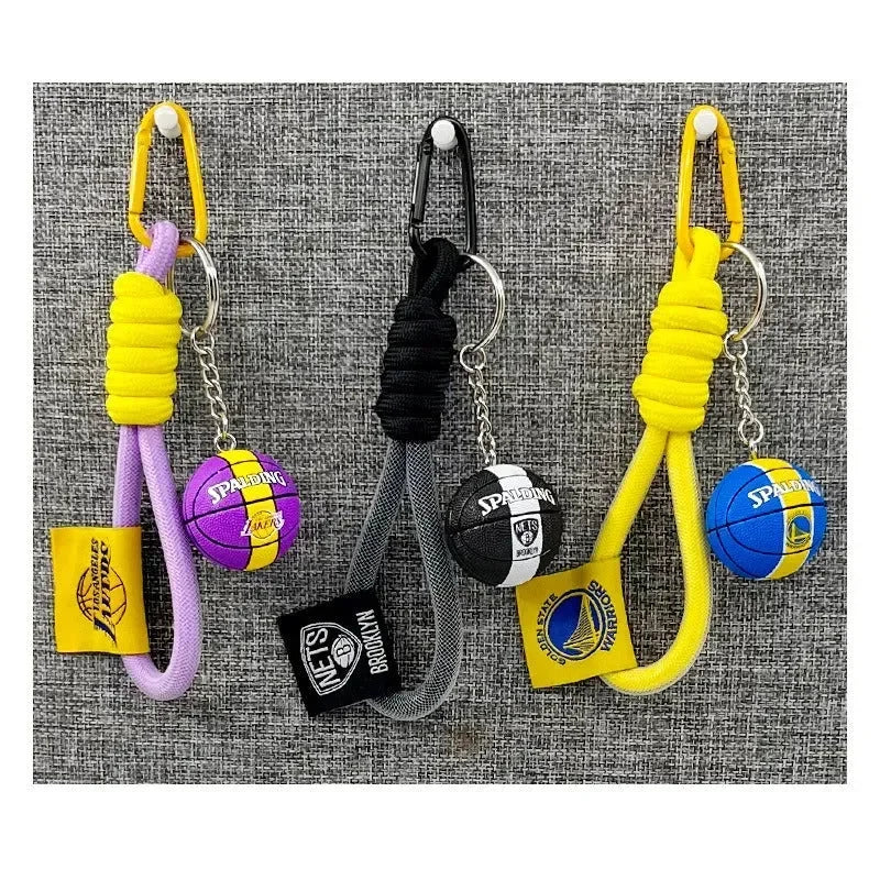 Court Spin Basketball Team Keychain