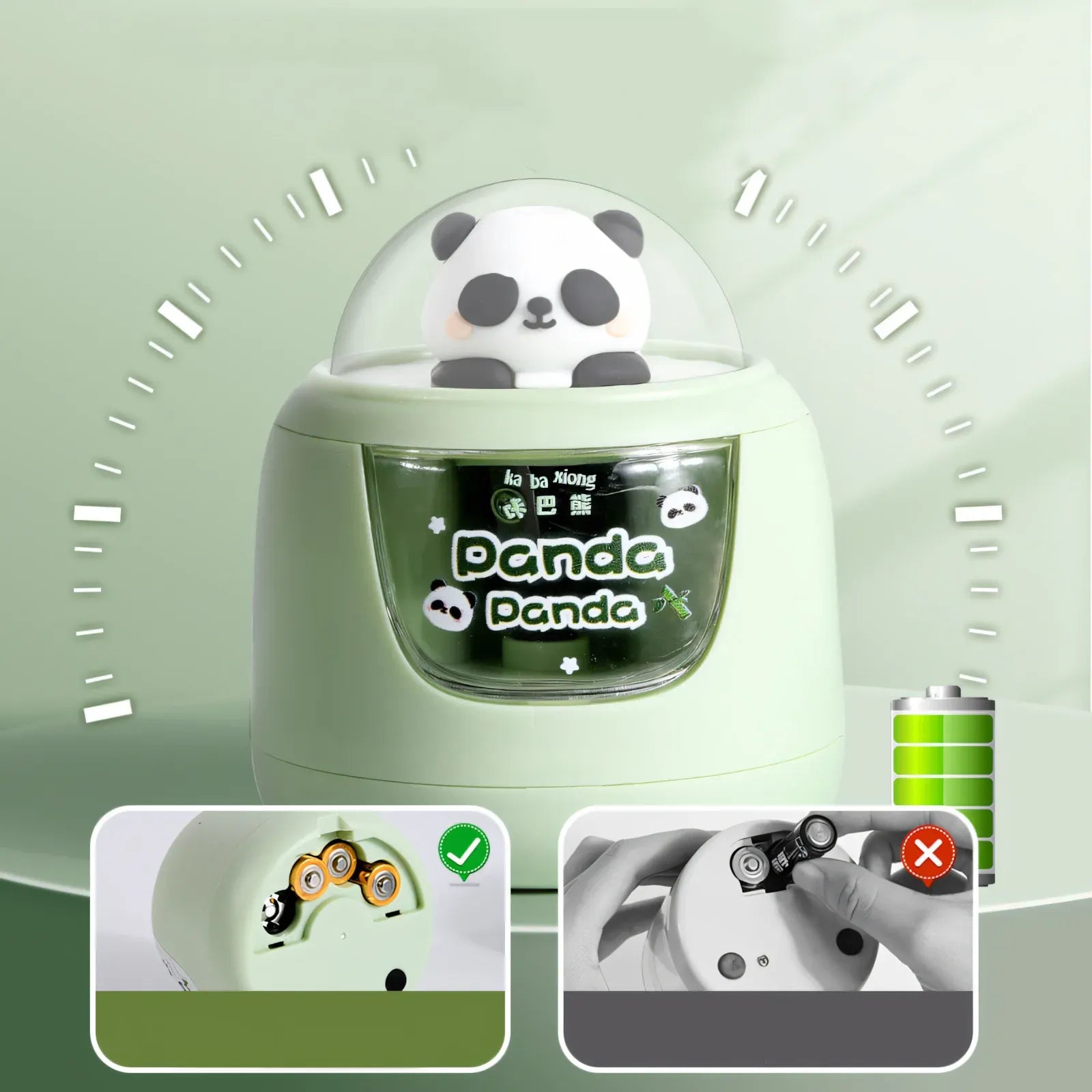 Cute Panda Battery Operated Sharpener