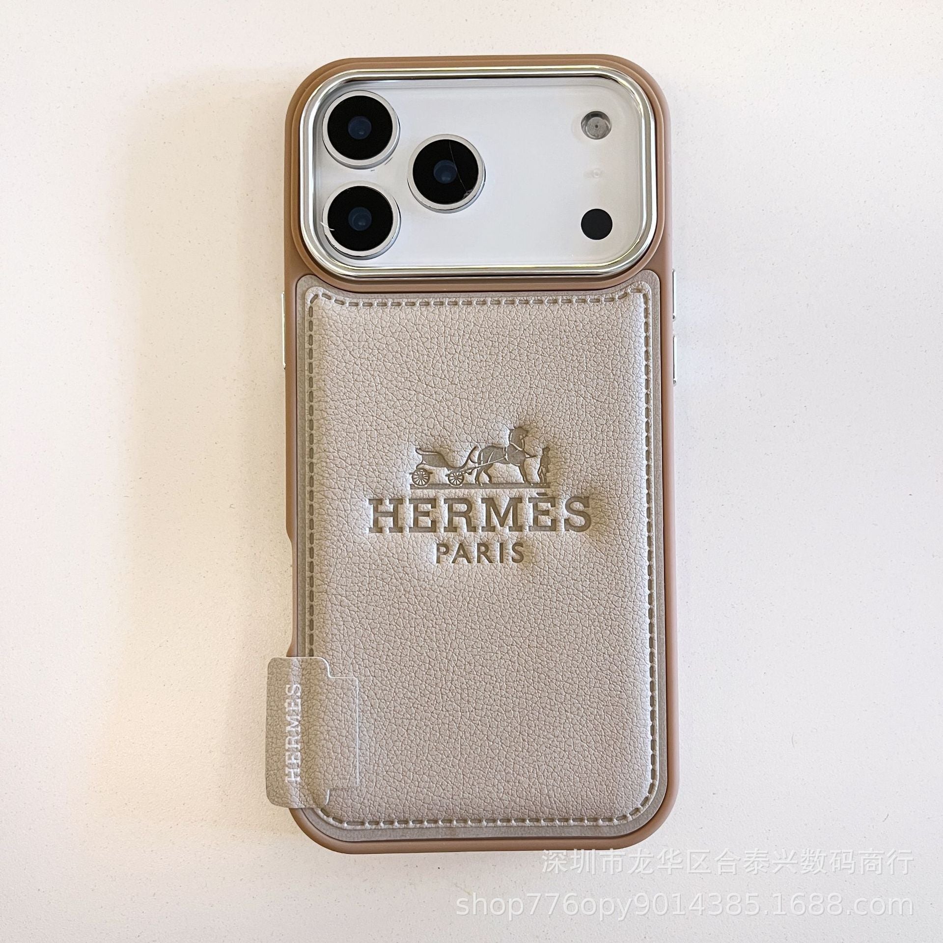 Horse Carriage Luxe Leather Phone Case (For iPhones)