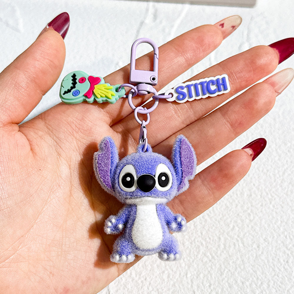 Cosmic Alien Fuzzy Feels Keychain