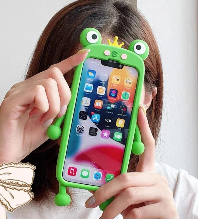 Lovely Frog Phone Case for iphone 11/11pro/11pro max/12/12mini/12pro/12pro max/13/13pro/13pro max/14/14plus/14pro/14pro max PN6209 - Bear Hugs