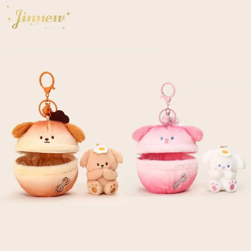 Pup-in-a-Pod Plush Keychain