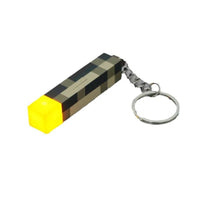 Minecraft Brownstone Torch Keychain