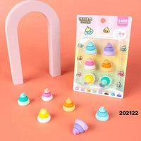 Unicorn Rainbow Poop Eraser (Set of 6)